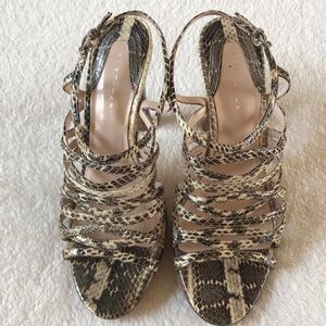 Elie Tahari snakeskin heels